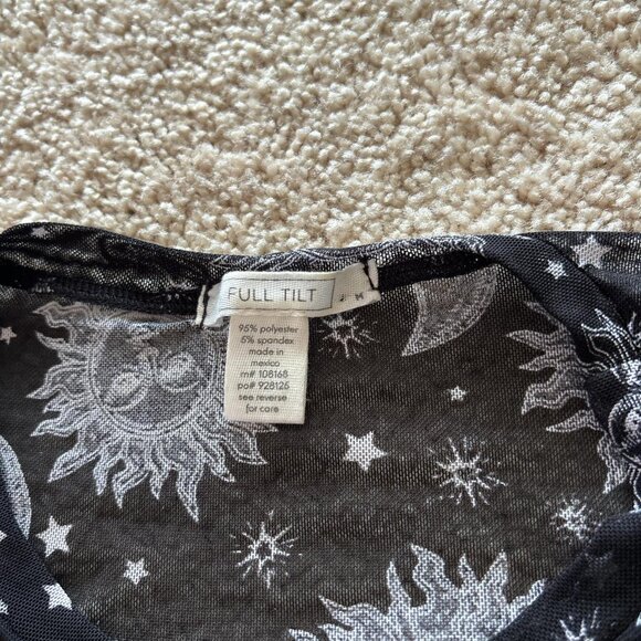 Full Tilt Sun and Moon mesh crop top - Picture 2 of 3